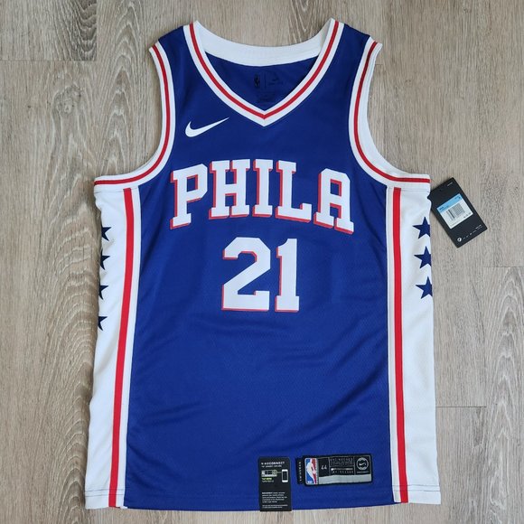 Philadelphia 76ers Joel Embiid Nike Swingman Jersey Men's Size Medium - Picture 2 of 11